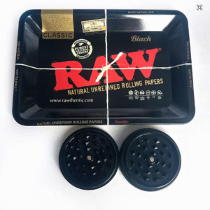 Zestaw RAW Classic Black – Tacka + Młynek